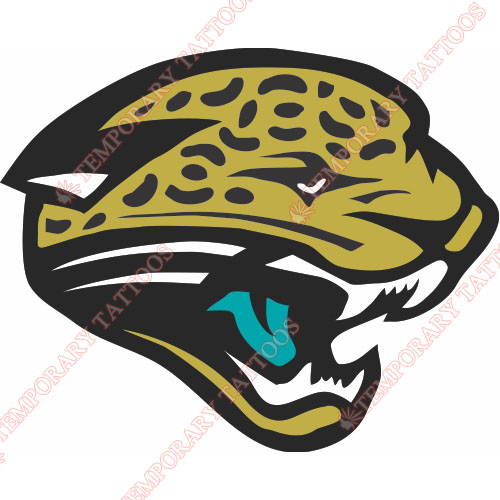 Jacksonville Jaguars Customize Temporary Tattoos Stickers NO.550